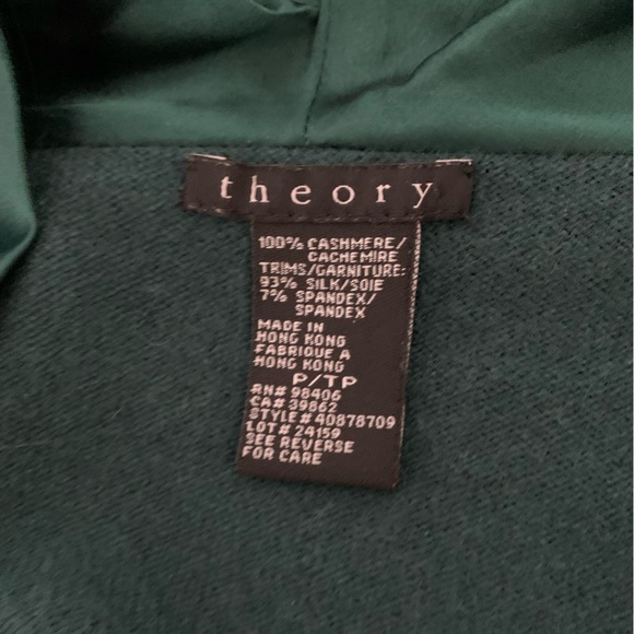 Theory Cashmere Sweater with Silk Belt XS - Picture 3 of 3